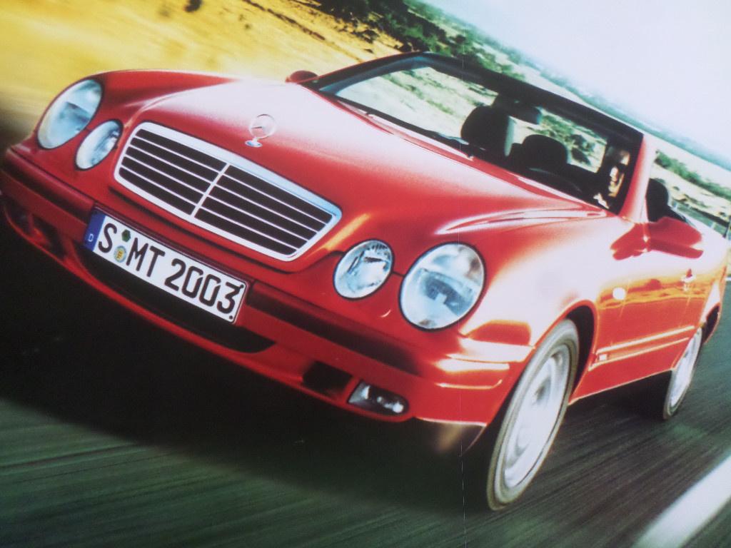 Mercedes CLK Cabrio 200 230 Kompressor 320 0498 Brochure, Ophalen of Verzenden, Zo goed als nieuw, Mercedes