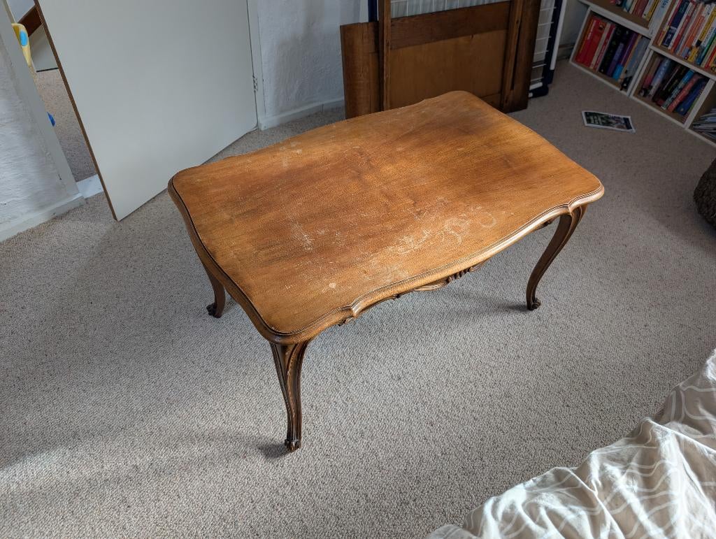 houten salontafel Louis XV / Rococo, Ophalen, Gebruikt, 50 tot 100 cm, 50 tot 100 cm