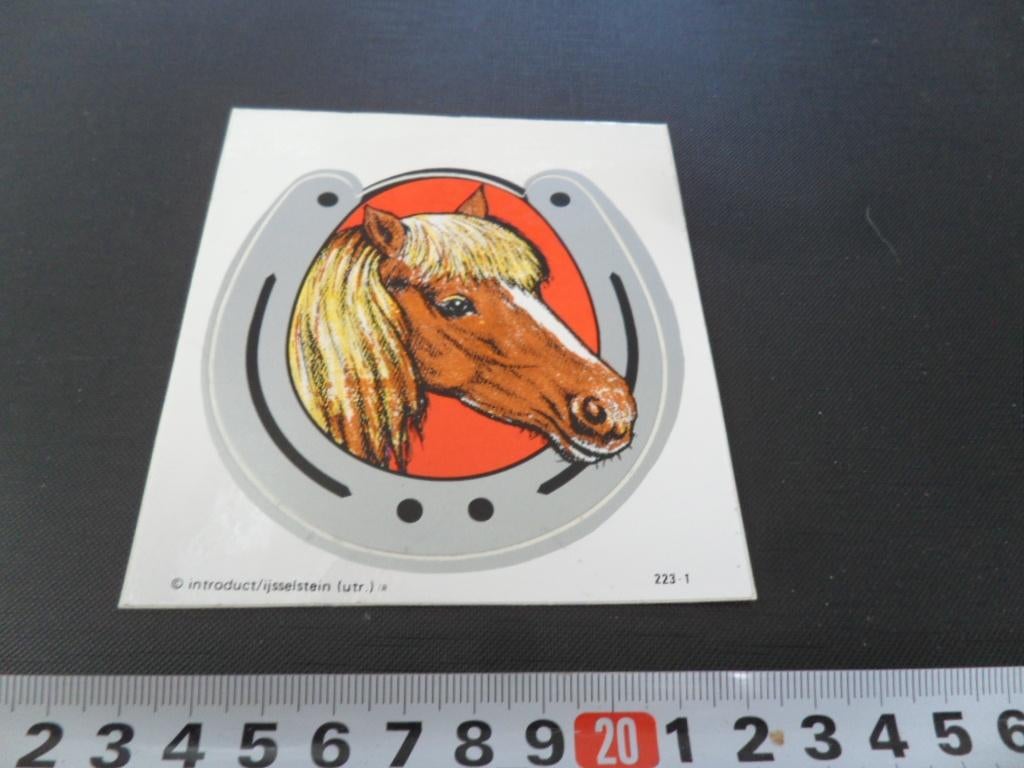 sticker strip hoefijzer paard, Ophalen, Zo goed als nieuw