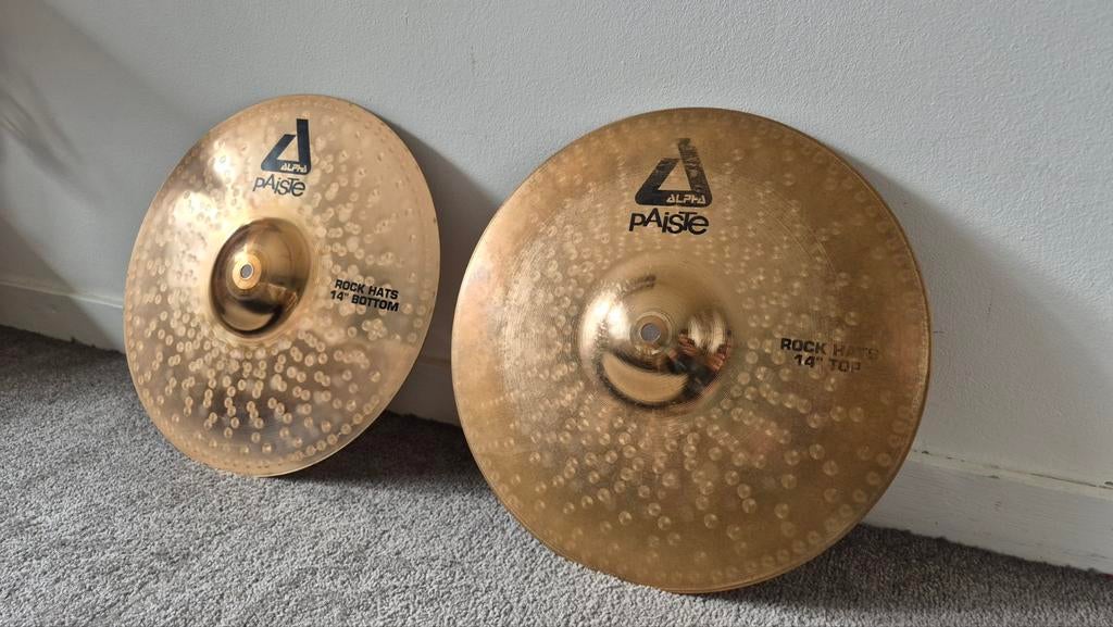 Paiste Alpha Rock Hats 14" - Gebruikt, goede staat, Muziek en Instrumenten, Ophalen, Gebruikt, Overige merken