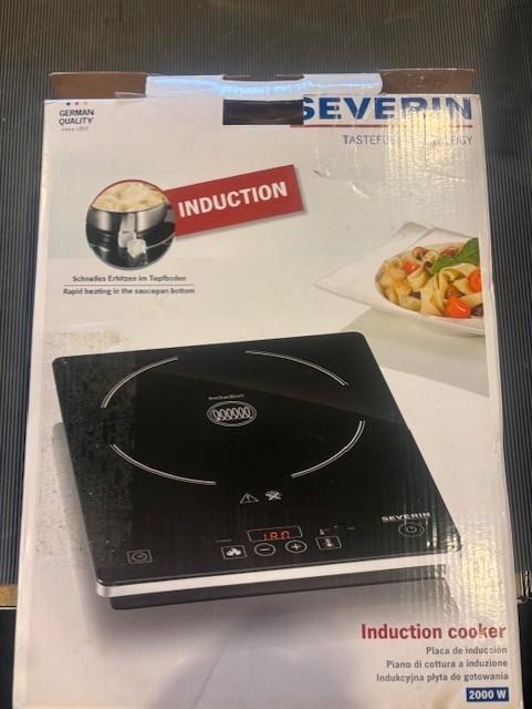 SEVERIN  inductie kookplaat met traploze temperatuurregeling, Witgoed en Apparatuur, Kookplaten, Zo goed als nieuw, Vrijstaand