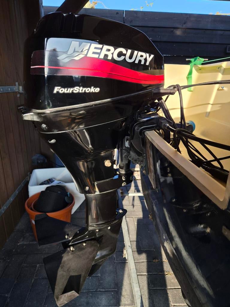 Mercury 4 takt fourstroke 15pk langstaart afstandsbediening, Watersport en Boten, Buiten- en Binnenboordmotoren, Ophalen, 10 tot 30 pk