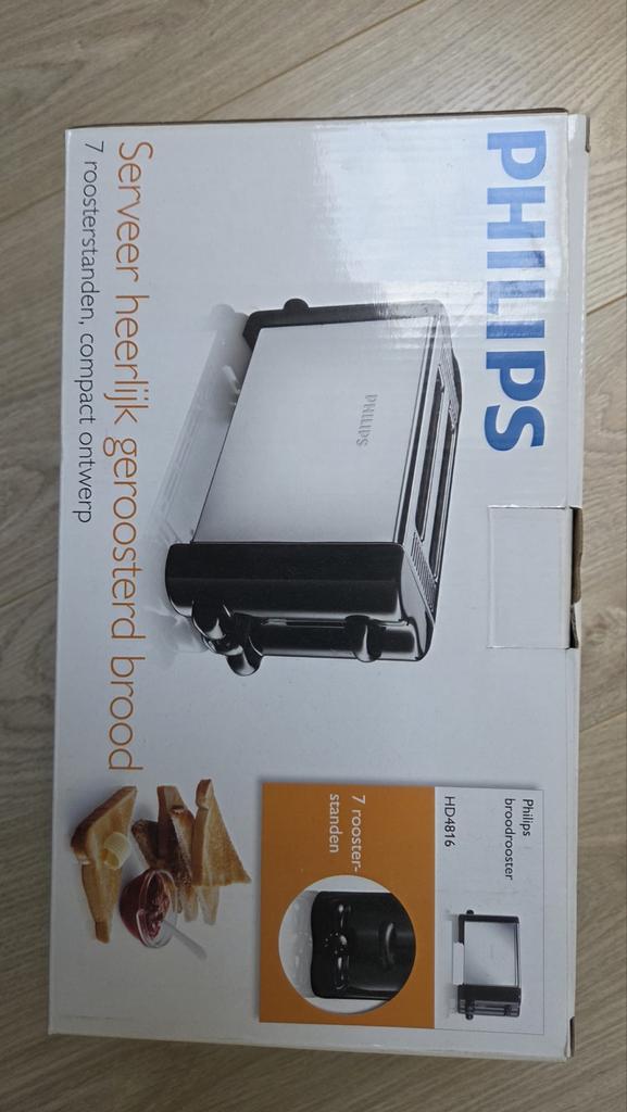 Philips broodrooster HD4816 nieuw in doos, Ophalen, Nieuw