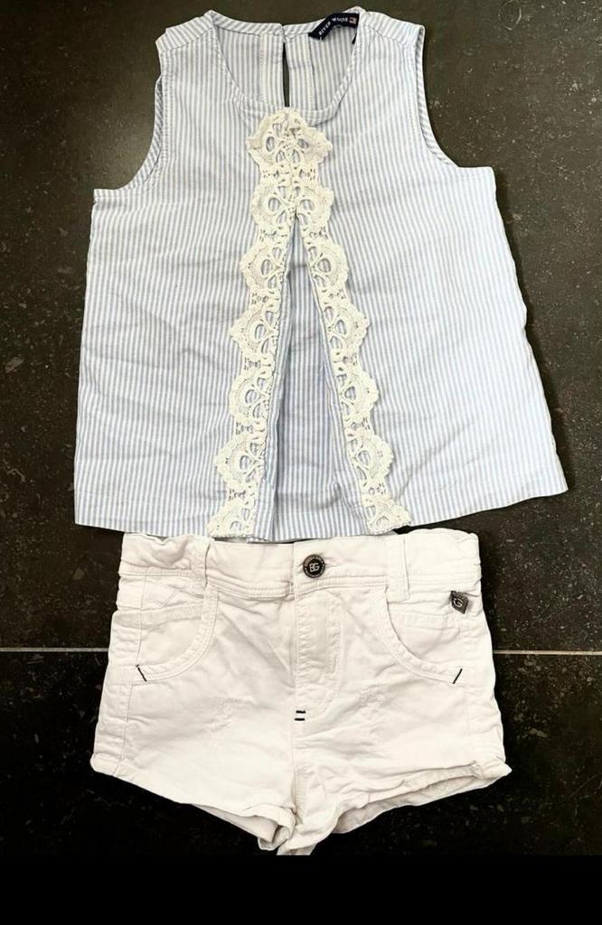 River Woods blauw gestreepte top maat 116, Verzenden, Zo goed als nieuw, Meisje, Shirt of Longsleeve