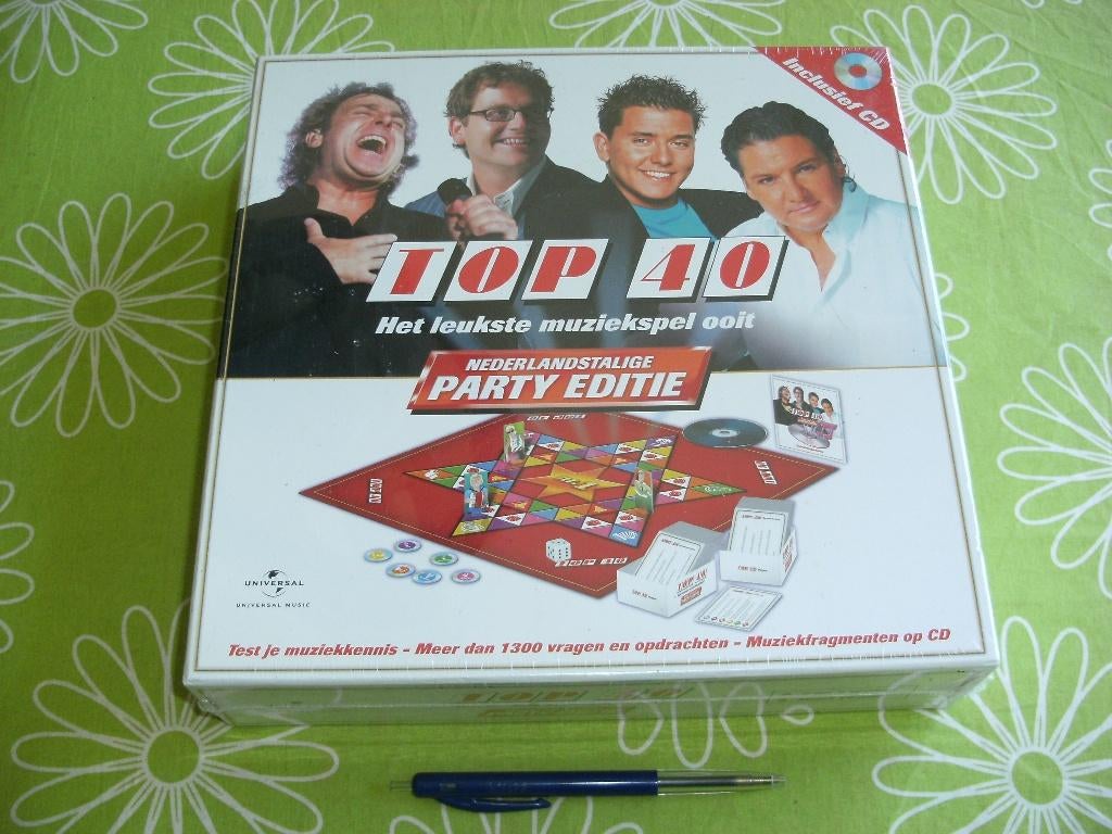 Nieuw in seal: Top 40 muziekspel - Nederlandse party editie, Hobby en Vrije tijd, Gezelschapsspellen | Bordspellen, Nieuw, Een of twee spelers