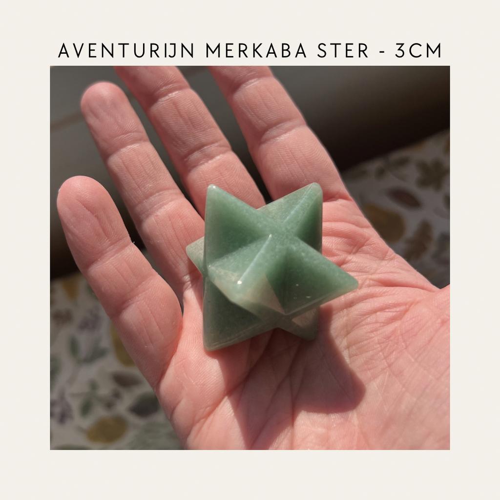 Aventurijn Merkaba Ster - 3cm, Ophalen of Verzenden, Nieuw