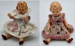 2 celluloid Schildkröt popjes 2 hanen voor het poppenhuis, Verzamelen, Ophalen of Verzenden, Gebruikt, Pop