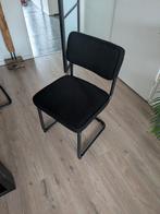 Eetkamerstoelen 4x, Huis en Inrichting, Stoelen, Ophalen, Gebruikt, Zwart, Stof