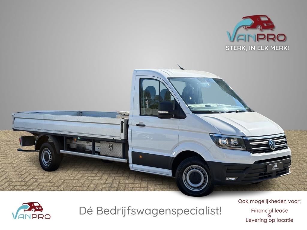 Volkswagen CRAFTER 2.0 TDI AUTOMAAT 177PK PICK-UP L4 Open La, Traction-control, 4 cilinders, Volkswagen, Wit