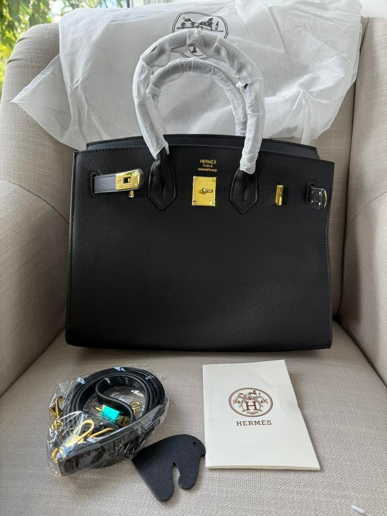 Hermes birkin bag 30cm, Sieraden, Tassen en Uiterlijk, Tassen | Damestassen, Ophalen of Verzenden, Nieuw, Zwart, Handtas