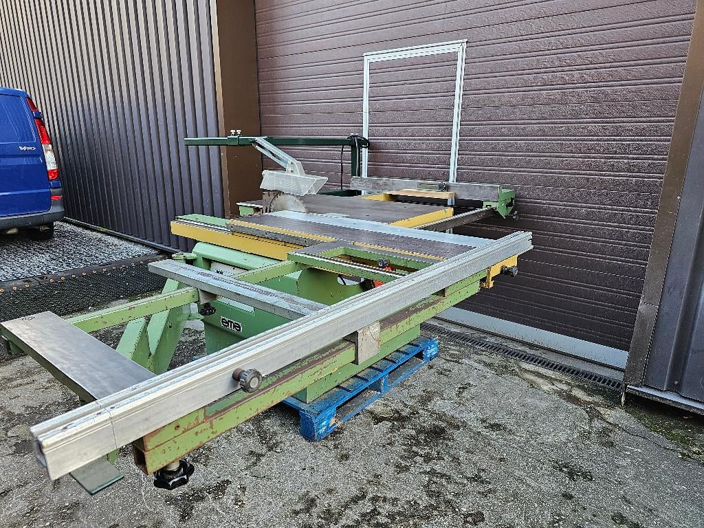 Bouwzaag EMA KS/1400 Met Roltafel Schuiftafelzaag Paneelzaag, Gebruikt, 70 mm of meer, Overige typen, Ophalen of Verzenden