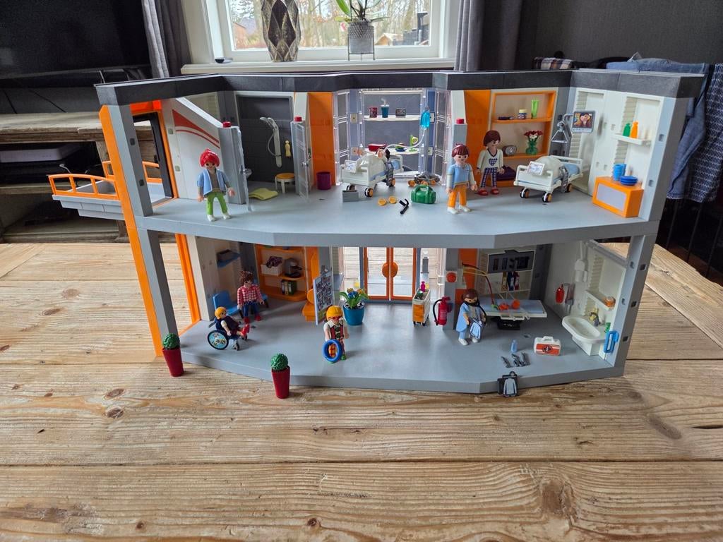 Playmobil Ziekenhuis, Kinderen en Baby's, Speelgoed | Playmobil, Ophalen of Verzenden, Zo goed als nieuw, Complete set