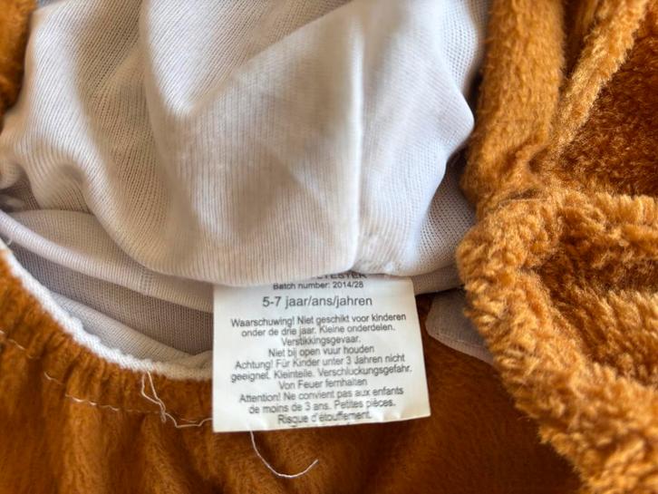 Zacht Berenpakje Kinder Verkleedpak 5-7 Jaar, Kinderen en Baby's, Carnavalskleding en Verkleedspullen, Gebruikt, Jongen of Meisje