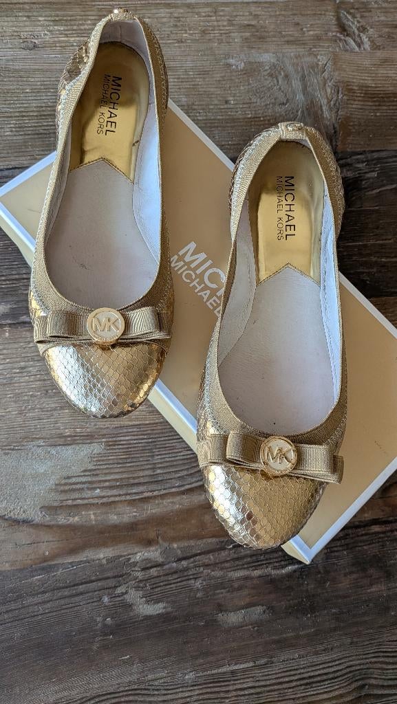 Michael Kors Ballerinas in maat 39 Goud, Ophalen, Ballerina's, Zo goed als nieuw, Overige kleuren