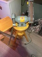 TOP CRAFT Bandslijpmachine en Slijpsteen 240W, Ophalen of Verzenden, Gebruikt, Minder dan 700 watt, Werkbankslijpmachine