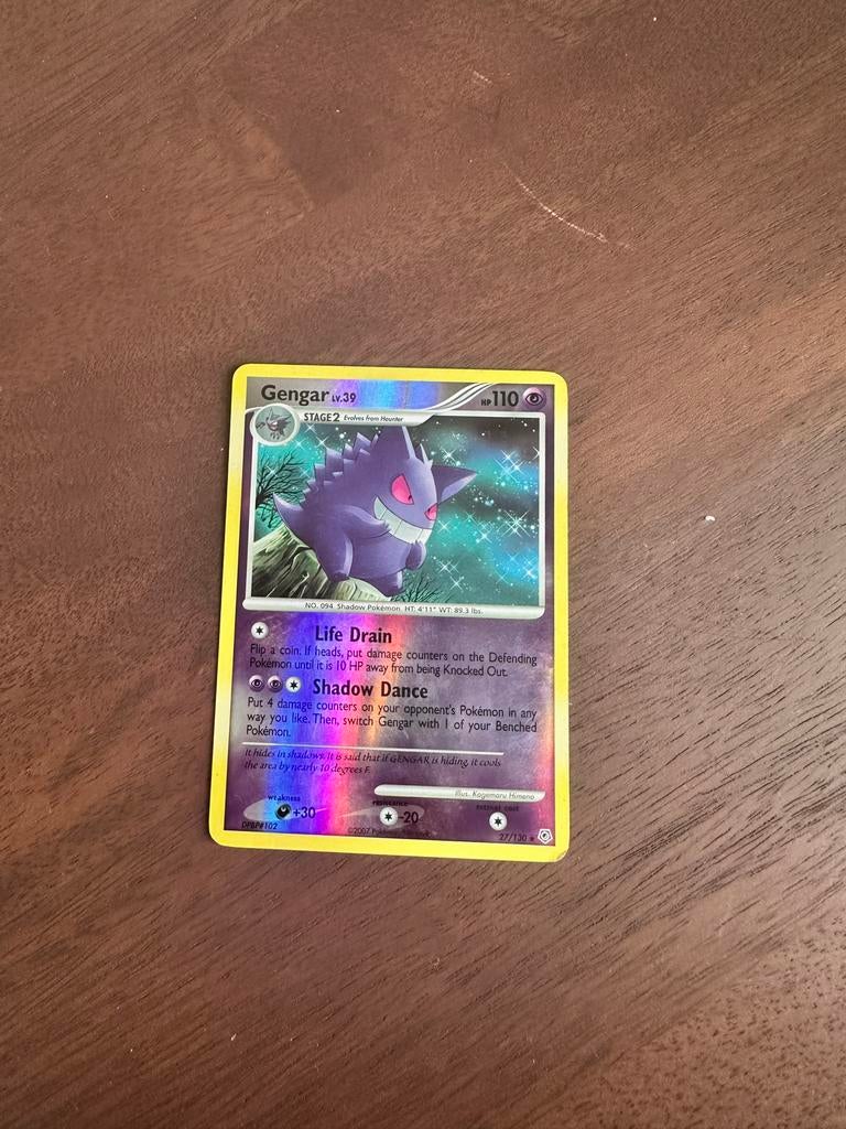 Pokémon kaart te koop – Gengar Holo, Ophalen of Verzenden, Zo goed als nieuw, Losse kaart, Foil