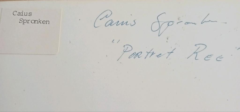 Caius Spronken persfoto jaren 70-80 sculptuur, Ophalen of Verzenden, 1960 tot 1980, Zo goed als nieuw, Overige onderwerpen