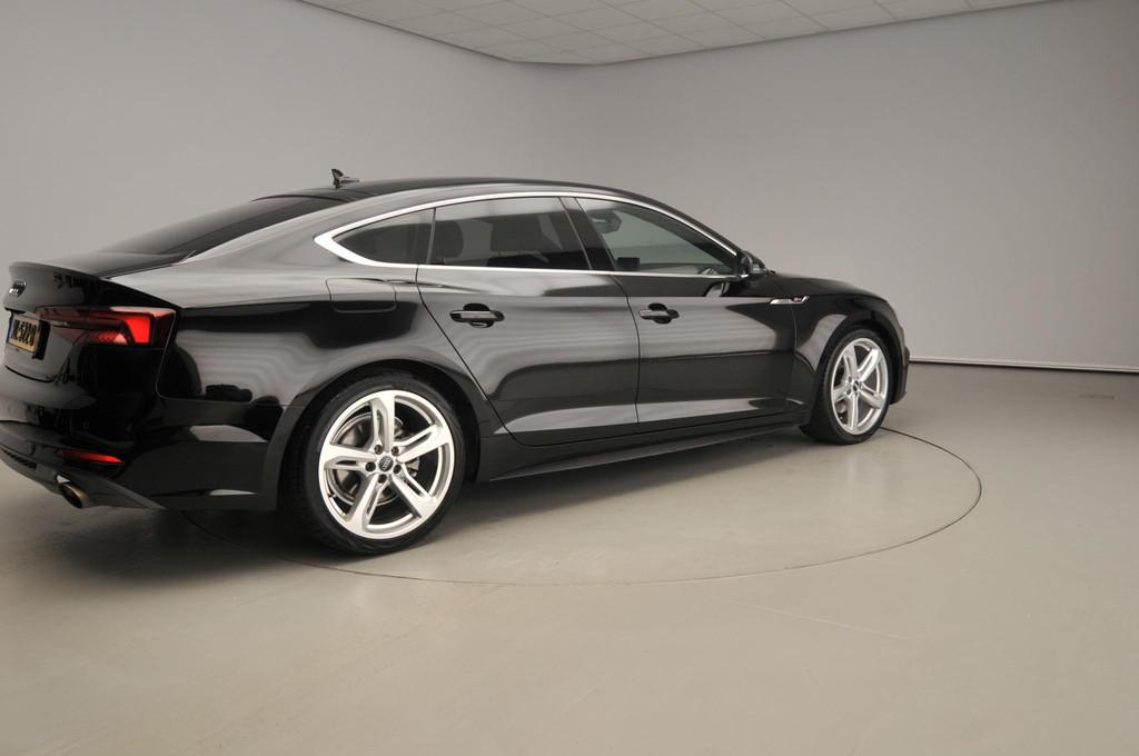 Audi A5 Sportback 2.0 TFSI MHEV Sport S-line Edition | Afgev, Auto's, Gebruikt, 1984 cc, Leder en Stof, Zwart