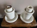 2 witte porseleinen isolators, Ophalen of Verzenden, Zo goed als nieuw, Overige materialen, Minder dan 25 cm