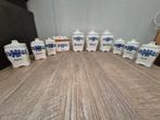 Delfts Blauwe Voorraadpotten Set - 10 stuks, Antiek en Kunst, Ophalen of Verzenden