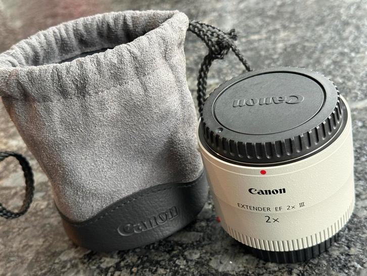 Canon EF 2x III Extender incl Canon lenscase, Audio, Tv en Foto, Fotografie | Lenzen en Objectieven, Zo goed als nieuw, Toebehoren