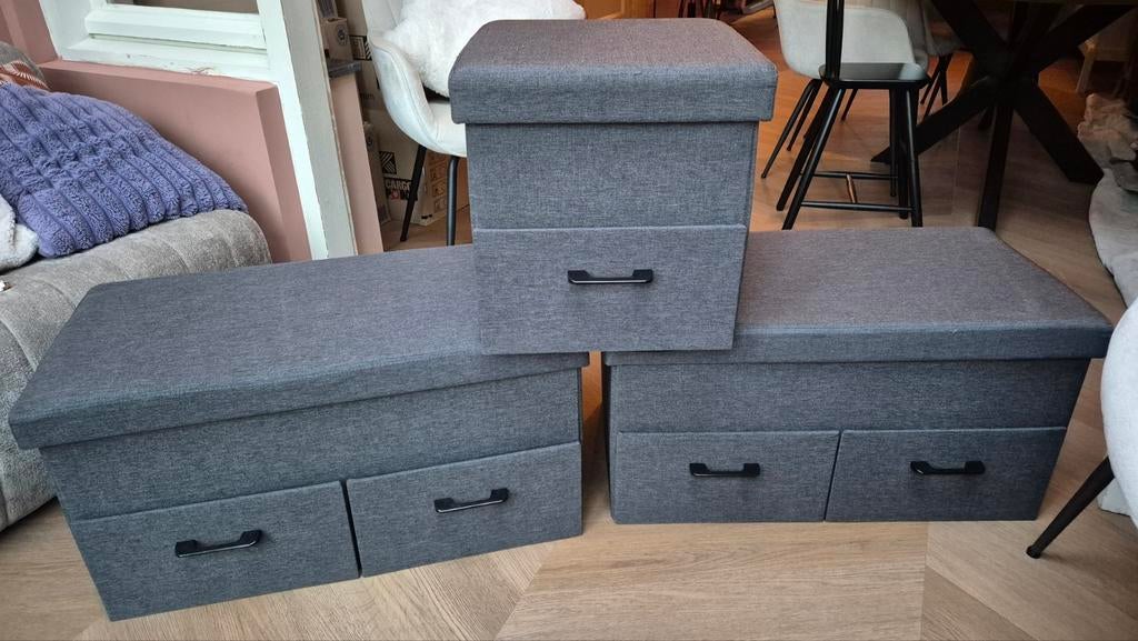 Opbergbakken / Zitkisten / Speelgoedkist, Ophalen, Minder dan 50 cm, Gebruikt, Minder dan 50 cm