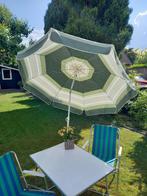 Vintage (camping) parasol groen, Tuin en Terras, Parasols, Ophalen, Gebruikt