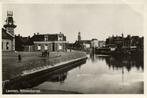 Lemmer, Binnehaven - boot volk - 1949 gelopen, Ophalen of Verzenden, 1940 tot 1960, Gelopen, Friesland