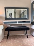 Complete Kap / Make-up Tafel - Incl Bankje / Spiegel - IKEA, Ophalen, Zo goed als nieuw, 50 tot 100 cm, Minder dan 100 cm