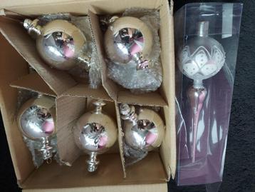 Kerstbal piek zilverkleur bewerkt gedecoreerde kerstballen beschikbaar voor biedingen