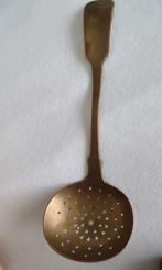 Antiek vintage messing schuimspaan zeeflepel, Antiek en Kunst, Ophalen of Verzenden
