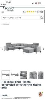 ZGAN Pronto Puento U-Bank / Hoekbank - Grijs - 360cm, Ophalen, Moderne royale U-Bank Hoekbank Grijs Gemeleerd stof, -, -