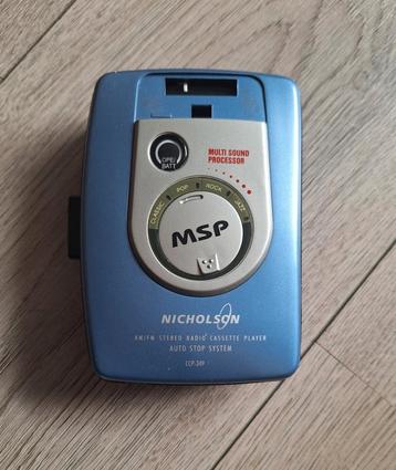 Nicholson MSP walkman met radio – werkt op 2 AA batt beschikbaar voor biedingen