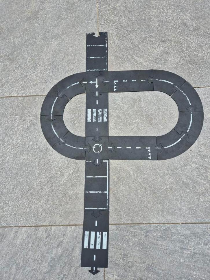 Waytoplay autobaan 16 delig, Kinderen en Baby's, Speelgoed | Racebanen, Gebruikt, Handmatig, Overige merken, Ophalen