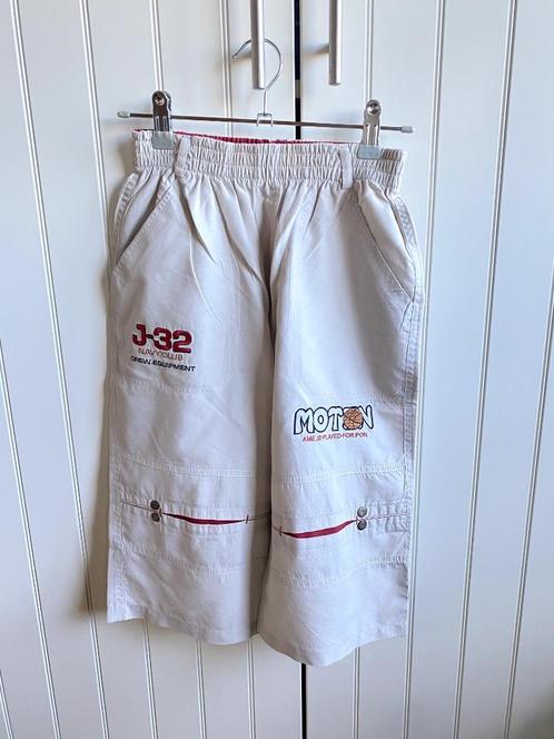 Happy Tree korte broek beige met rode details mt 10/158 zgan, Kinderen en Baby's, Kinderkleding | Maat 158, Zo goed als nieuw