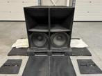 2x Martin Audio W8S 18"/15" sub + wheels + cover!, Audio, Tv en Foto, Luidsprekers, Ophalen of Verzenden, Gebruikt, 120 watt of meer