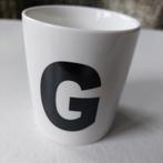 mok met de letter G, Ophalen of Verzenden, Zo goed als nieuw, Overige stijlen, Kop(pen) en/of Schotel(s)