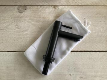 Fonteinkraan INK - 14.9cm - koudwater - messing zwart mat beschikbaar voor biedingen