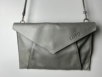 Enveloptas | Clutch | Schoudertas | Lupo | Leer Zilvergrijs beschikbaar voor biedingen