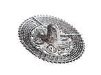 Sombrero - Filigraan - broche - hanger - verzilverd/zilver, Ophalen of Verzenden, Zilver