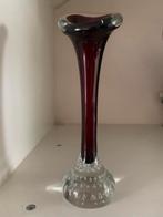 Spijkervaasje  Bo Borgstrom  Design vintage, Ophalen of Verzenden, Minder dan 50 cm, Rood, Glas