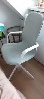 Langfjall Bureaustoel Ikea - gebroken wit en mintgroen, Huis en Inrichting, Bureaustoelen, Ophalen, Zo goed als nieuw