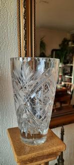 Antieke  vaas ruit waaier kristal, Antiek en Kunst, Antiek | Glas en Kristal, Ophalen of Verzenden