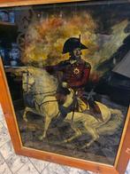 Antiek Schilderij: Man te Paard, Antiek en Kunst, Kunst | Tekeningen en Foto's, Ophalen