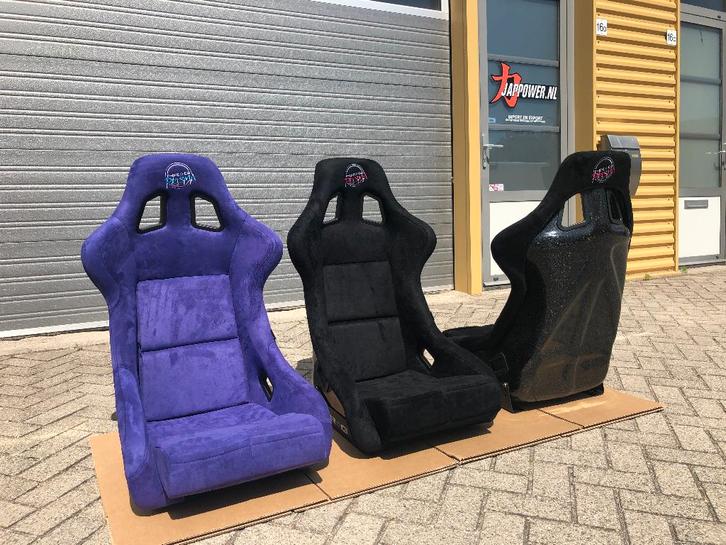 NRG Prisma Kuipstoel - alcantara vinyl (Roze Paars zwart), Auto diversen, Tuning en Styling, Ophalen of Verzenden