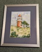 Schilderijen - Landschap met Vuurtoren, Antiek en Kunst, Kunst | Schilderijen | Klassiek, Ophalen of Verzenden