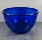 Arcoroc cobalt blauwe glazen kom, Gebruikt, Ophalen of Verzenden, Glas, Kom(men)
