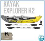 Intex opblaasbare kayak explorer k2, Watersport en Boten, Kajaks, Ophalen of Verzenden, Zo goed als nieuw, 2-persoons