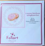 Linnen borduur oplegkaarten., Ophalen of Verzenden, Nieuw, Borduurpakket