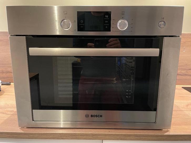 Bosch stoomoven HBC24D553 in goede staat (45cm inbouw), Witgoed en Apparatuur, Ovens, Gebruikt, Inbouw, Oven, 45 tot 60 cm, 45 tot 60 cm